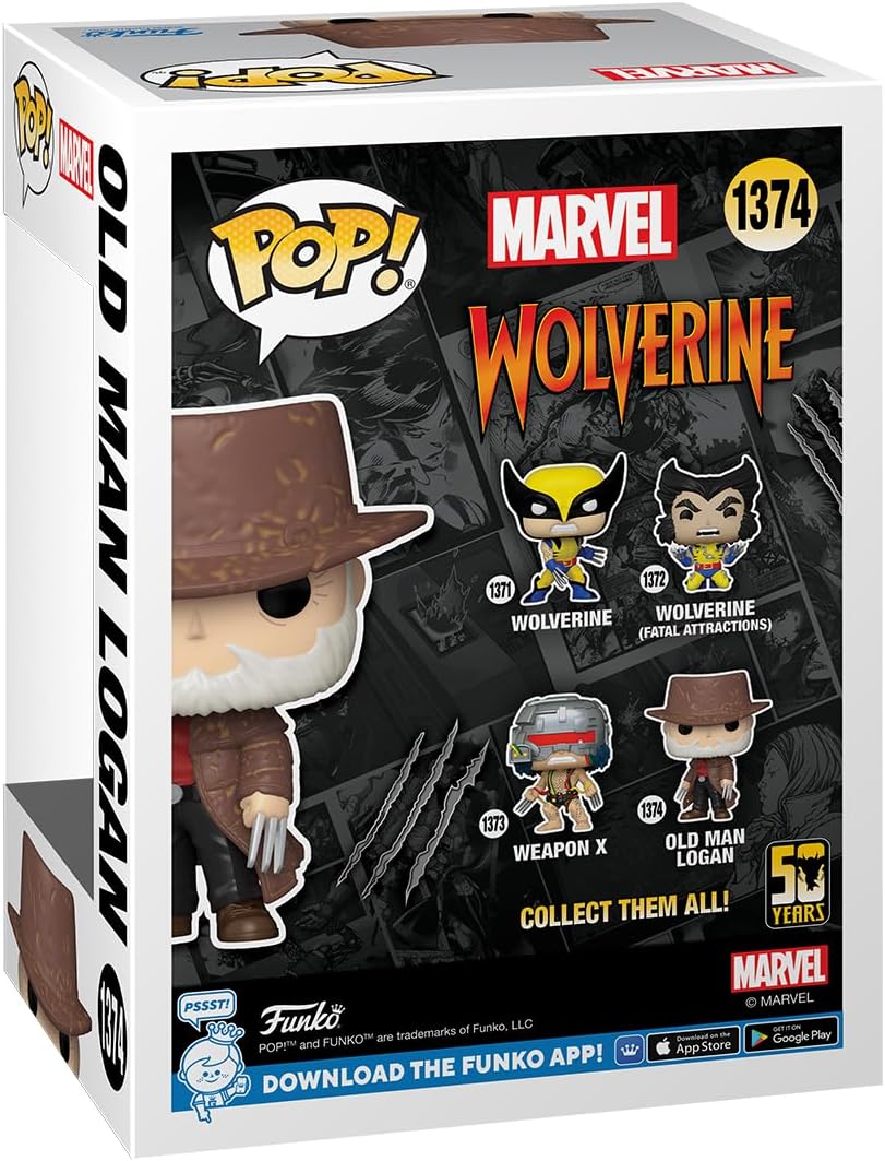 Funko POP! Marvel: Wolverine 50th – Ultimate Old Man Logan - X-Men - Collectable Vinyl Figure - Gift Idea - Official Merchandise - Toys for Kids & Adults - Comic Books Fans