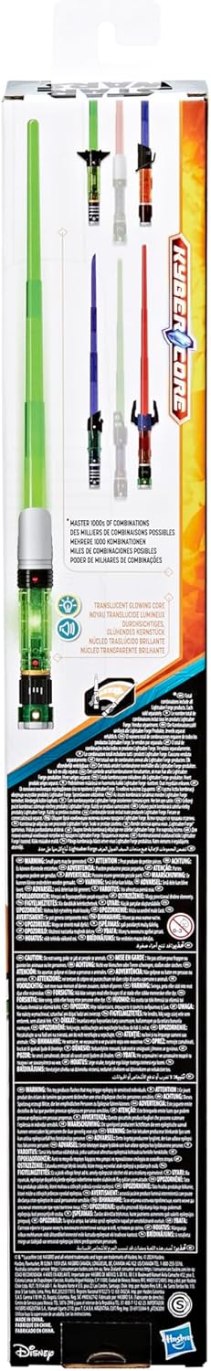 STAR WARS Lightsaber Forge Kyber Core Sabine Wren, Officially Licensed Green Customizable Electronic Lightsaber, Toys for 4 Year Old Boys and Girls