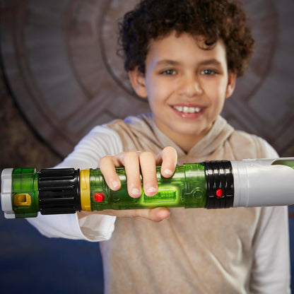 Star Wars Hasbro Sabine Wren Electronic Lightsaber Forge Kyber Core - Roleplay Toy with Green Blade, Tip, Cylinder, Core - Ages 6+