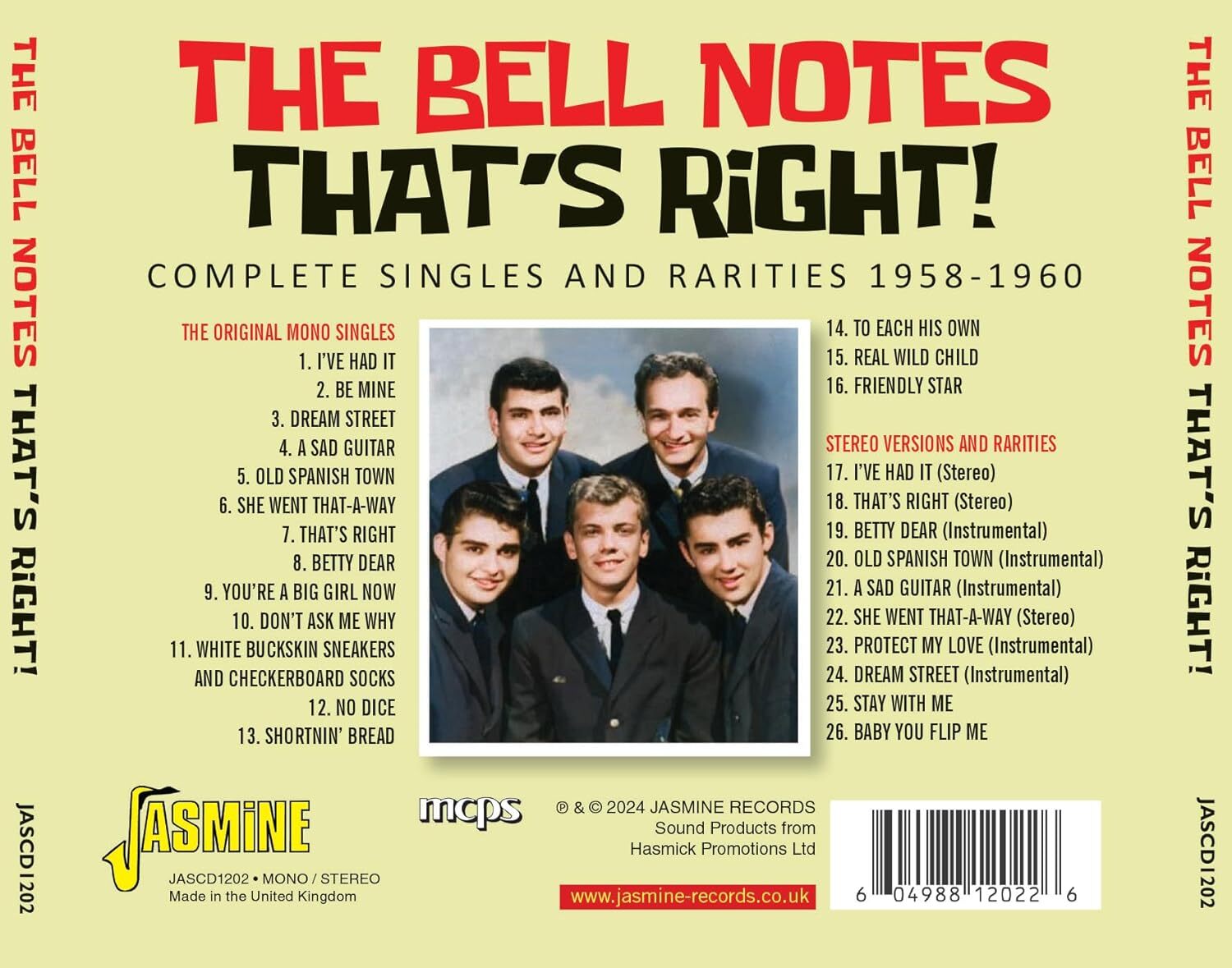 That's Right! Complete Singles and Rarities 1958-1960