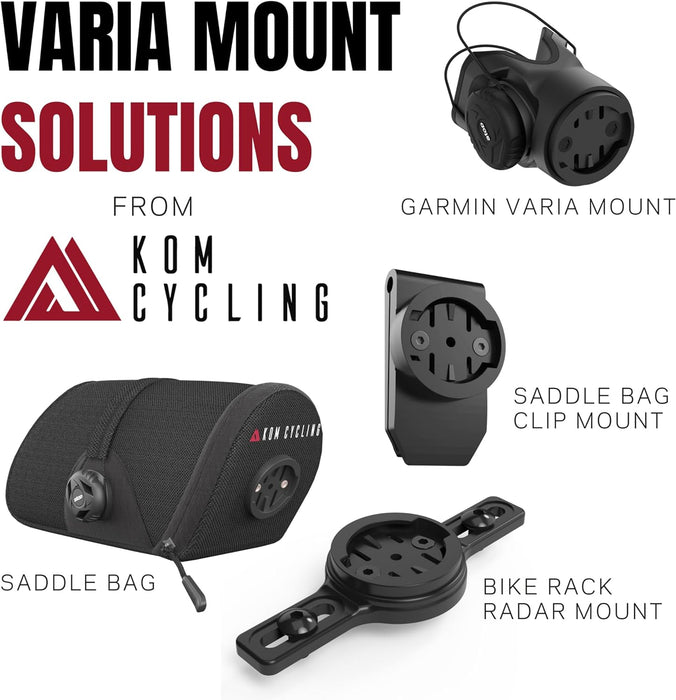 KOM Garmin Varia Clip Mount for Saddle Bags