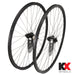 KX Pro Road Disc Tubeless Thru Axle Wheels in Black - Wheelset [Black]