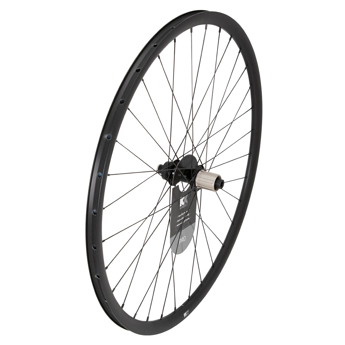 KX Pro Road Disc Tubeless Thru Axle Wheels in Black - Wheelset [Black]