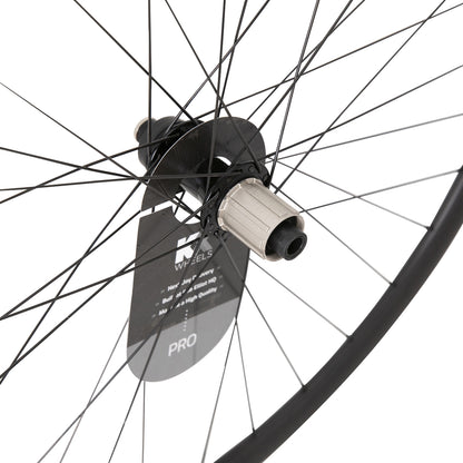 KX Pro Road Disc Tubeless Thru Axle Wheels in Black - Wheelset [Black]
