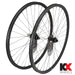 KX Pro Gravel Disc Tubeless Thru Axle Wheels in Black - Wheelset [Black]