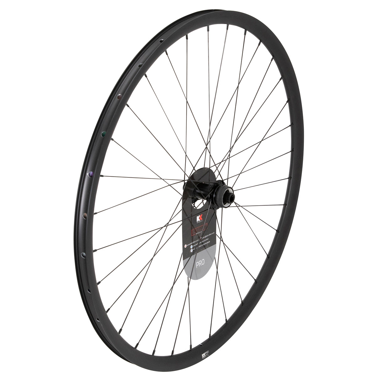 KX Pro Gravel Disc Tubeless Thru Axle Wheels in Black - Wheelset [Black]