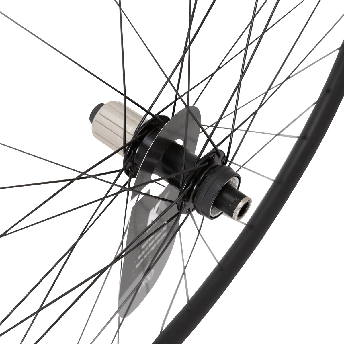 KX Pro Gravel Disc Tubeless Thru Axle Wheels in Black - Wheelset [Black]