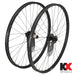 KX Pro 27.5`` MTB Disc Tubeless Thru Axle Wheels in Black - Wheelset [Black]