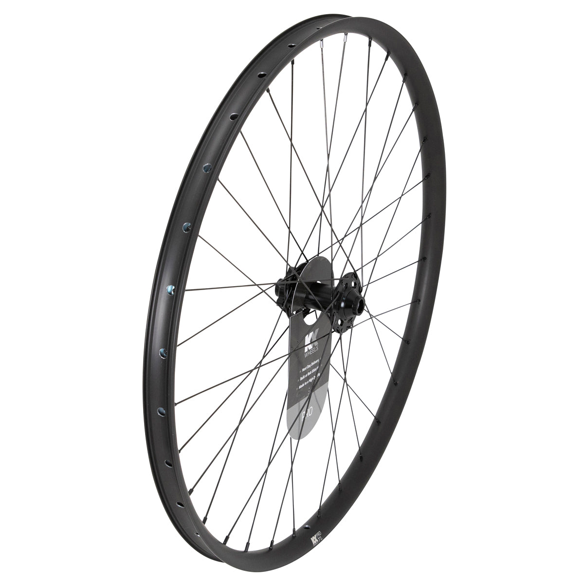 KX Pro 27.5`` MTB Disc Tubeless Thru Axle Wheels in Black - Wheelset [Black]