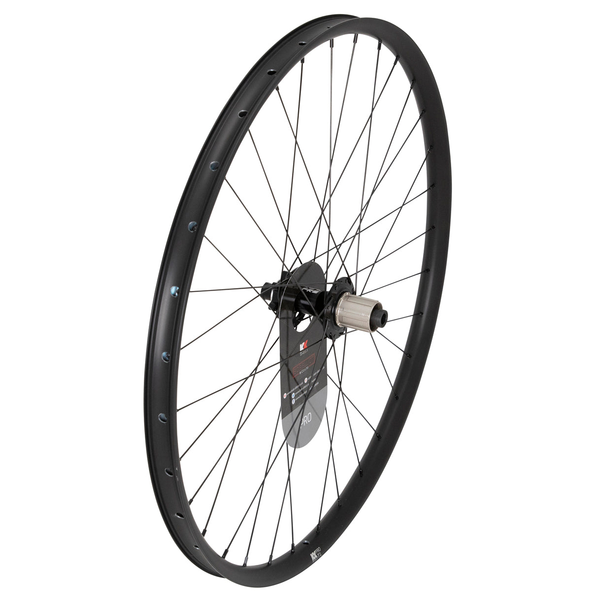 KX Pro 27.5`` MTB Disc Tubeless Thru Axle Wheels in Black - Wheelset [Black]