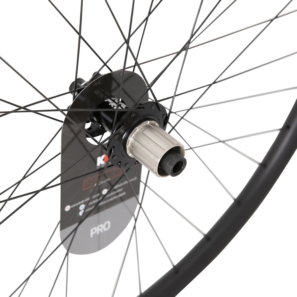 KX Pro 27.5`` MTB Disc Tubeless Thru Axle Wheels in Black - Wheelset [Black]
