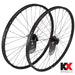 KX Pro 29`` MTB Disc Tubeless Thru Axle Wheels in Black - Wheelset [Black]
