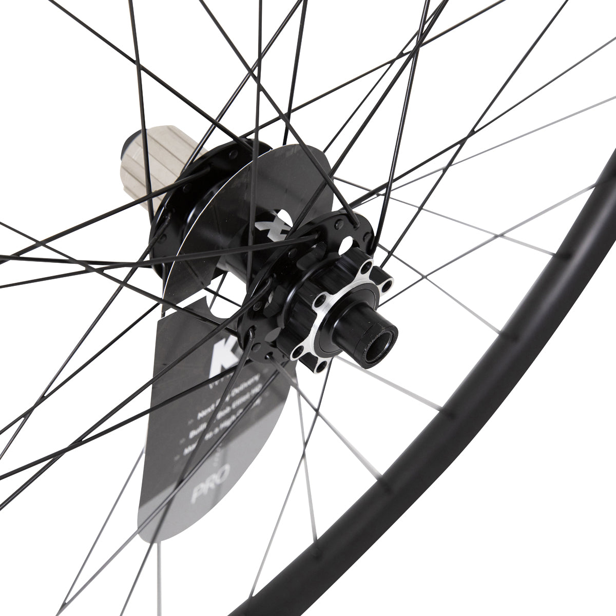 KX Pro 29`` MTB Disc Tubeless Thru Axle Wheels in Black - Wheelset [Black]