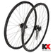 KX Pro Road Disc Tubeless Q/R Wheels in Black - Wheelset [Black]