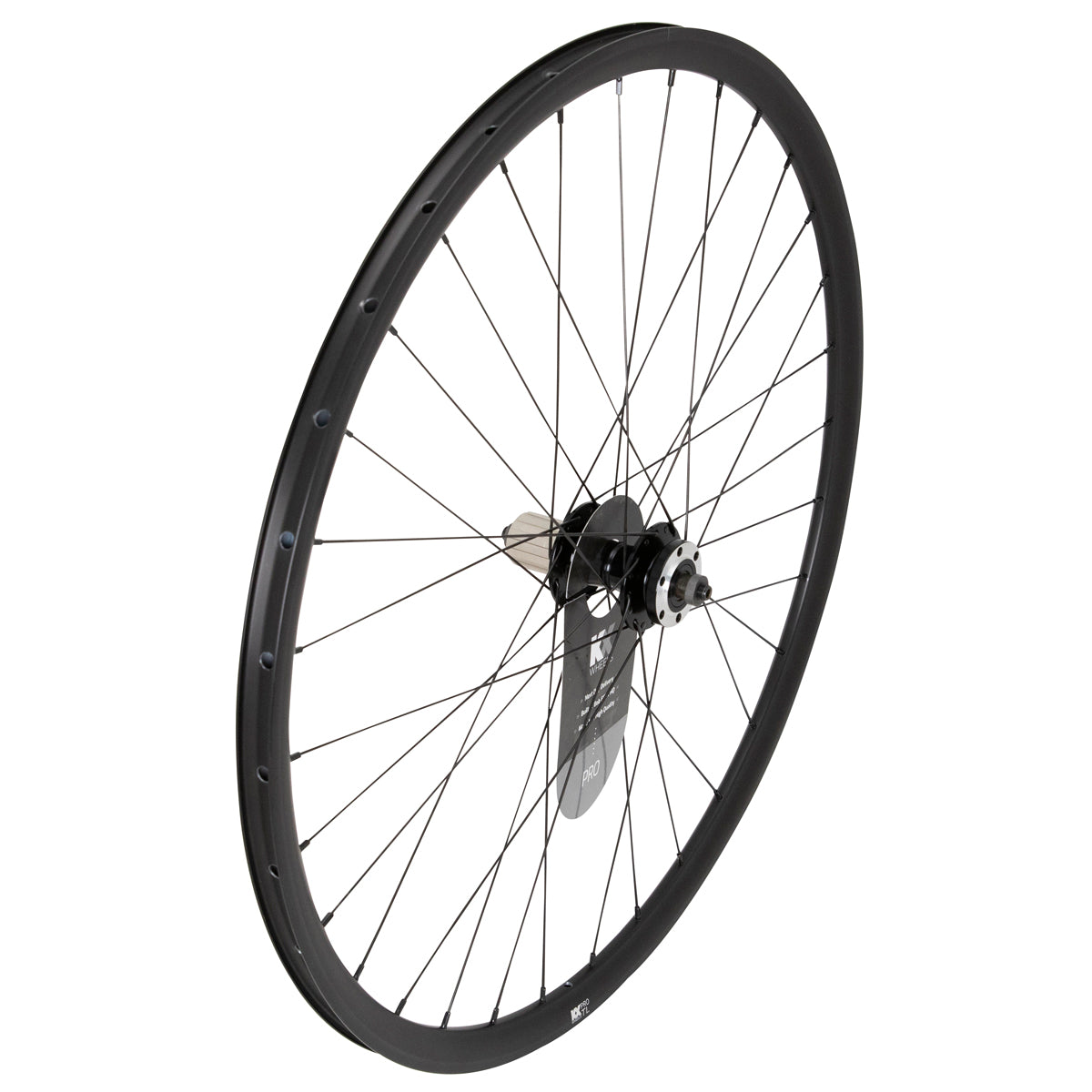 KX Pro Road Disc Tubeless Q/R Wheels in Black - Wheelset [Black]