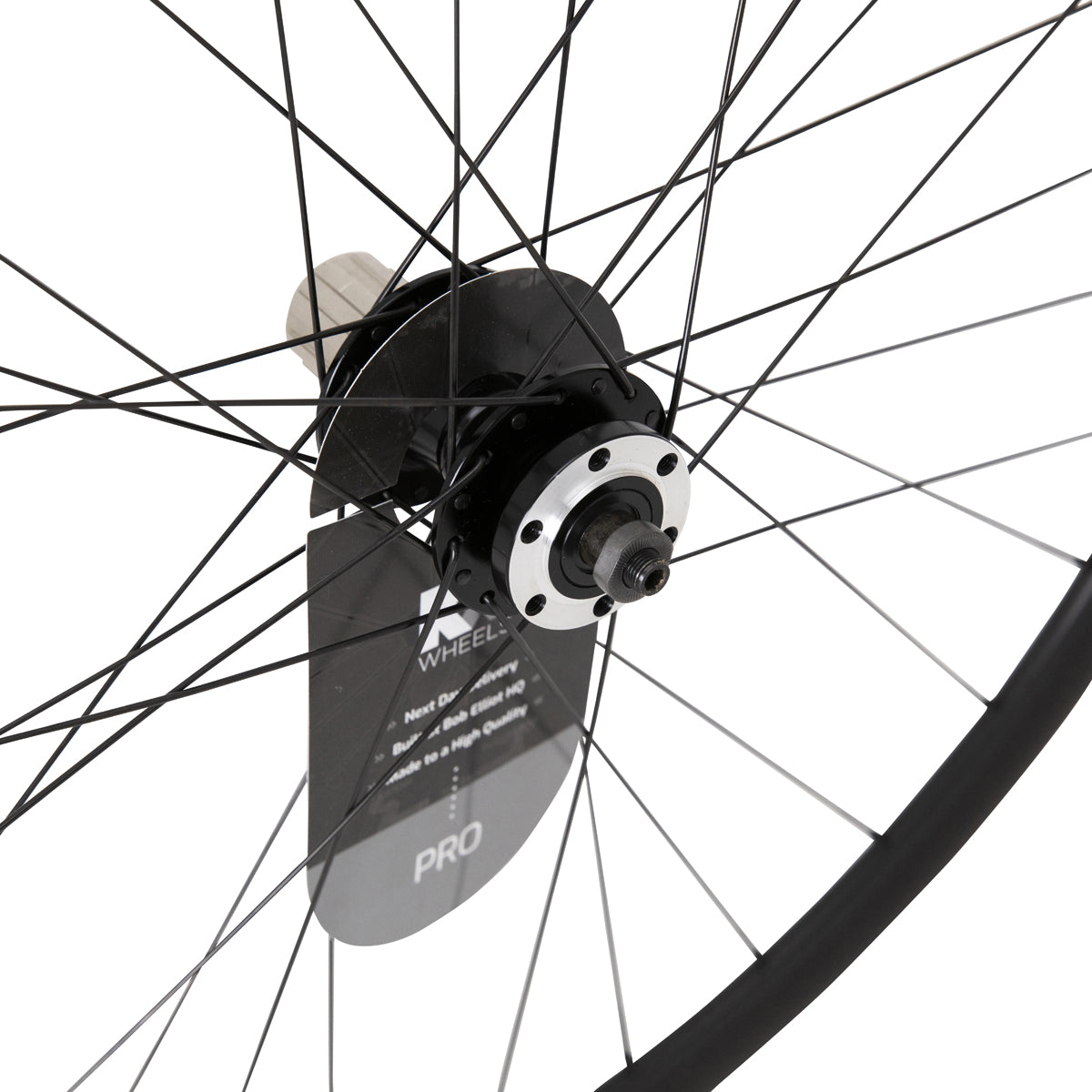 KX Pro Road Disc Tubeless Q/R Wheels in Black - Wheelset [Black]