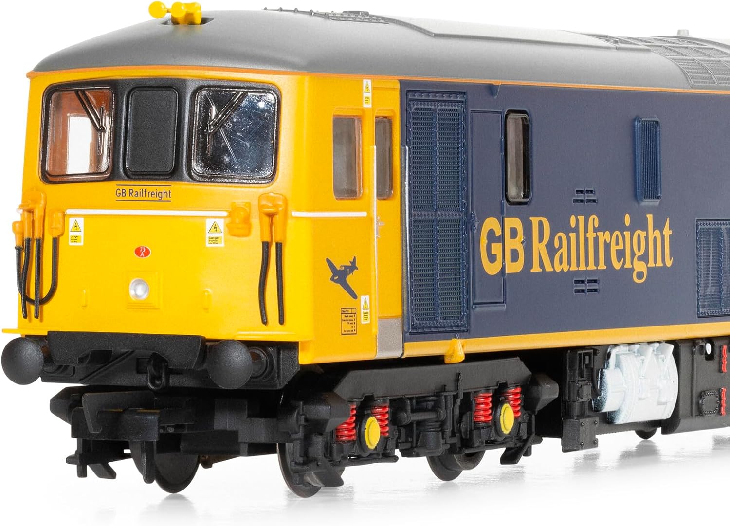 Hornby R30176TXS Railroad Plus GB Railfreight, Klasse 73, BO, 73109 „Luftschlacht um England“ – Eisenbahnlokomotiven der 10. Epoche, blau und orange