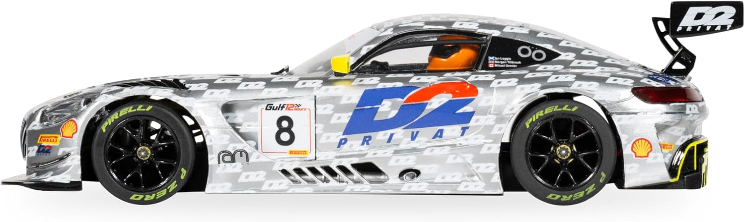 Scalextric C4496 Mercedes AMG GT3-RAM Racing-D2, Slot Cars-World Sport Champ/Endurance, Silver