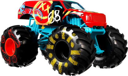 Hot Wheels GWL09 Monster Trucks 1:24 Scale Die-Cast Assortment for Kids age 3-8 Years Old,with BIG Wheels for Crashing and Smashing, Multicolor, 12.0 cm*19.0 cm*14.0 cm 1:24 Demo Derby
