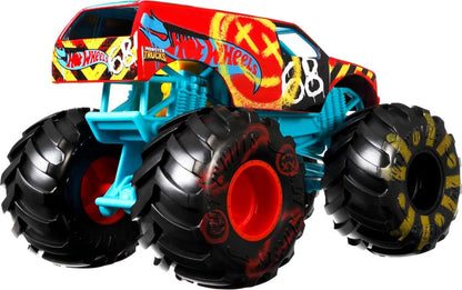 Hot Wheels GWL09 Monster Trucks 1:24 Scale Die-Cast Assortment for Kids age 3-8 Years Old,with BIG Wheels for Crashing and Smashing, Multicolor, 12.0 cm*19.0 cm*14.0 cm 1:24 Demo Derby