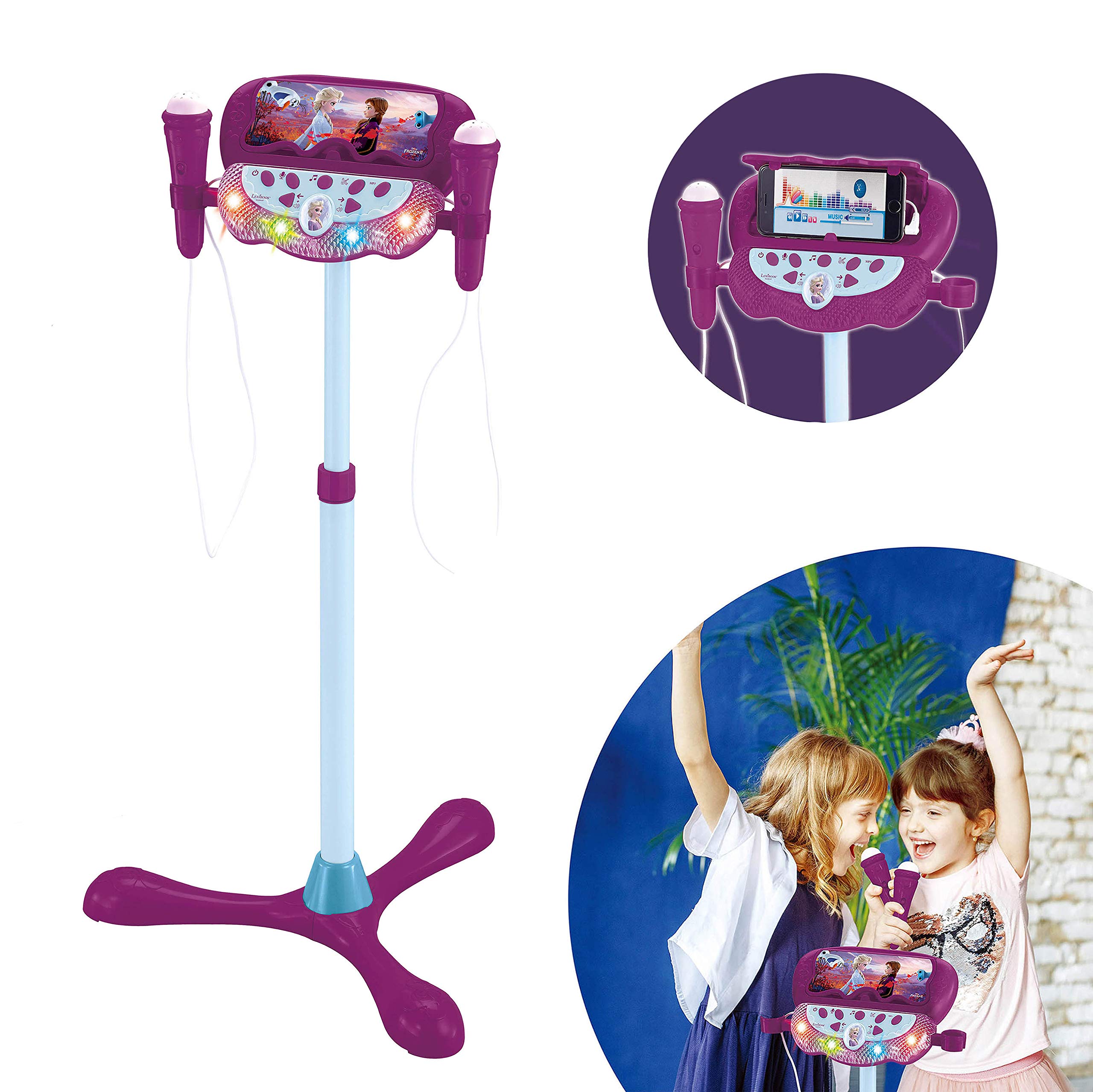 Lexibook - Disney Frozen - Adjustable Stand With 2 Mic (S160Fz)