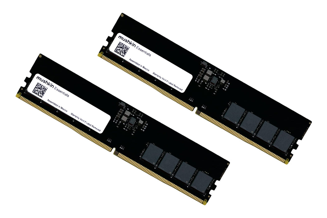 Mushkin Essentials - DDR5 Desktop DRAM - 64GB (2x32GB) UDIMM Memory Kit - 4800MHz (PC5-38400) CL-40-288-pin 1.1V PC RAM - Intel XMP - Dual Channel - Low Voltage - (MESS) U480 FD32GX2)