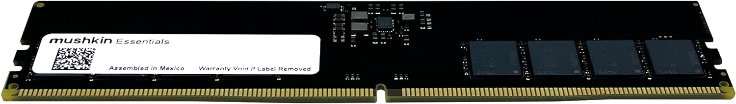 Mushkin Essentials - DDR5 Desktop DRAM - 64GB (2x32GB) UDIMM Memory Kit - 4800MHz (PC5-38400) CL-40-288-pin 1.1V PC RAM - Intel XMP - Dual Channel - Low Voltage - (MESS) U480 FD32GX2)