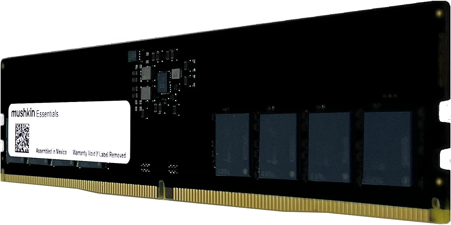 Mushkin Essentials - DDR5 Desktop DRAM - 64GB (2x32GB) UDIMM Memory Kit - 4800MHz (PC5-38400) CL-40-288-pin 1.1V PC RAM - Intel XMP - Dual Channel - Low Voltage - (MESS) U480 FD32GX2)