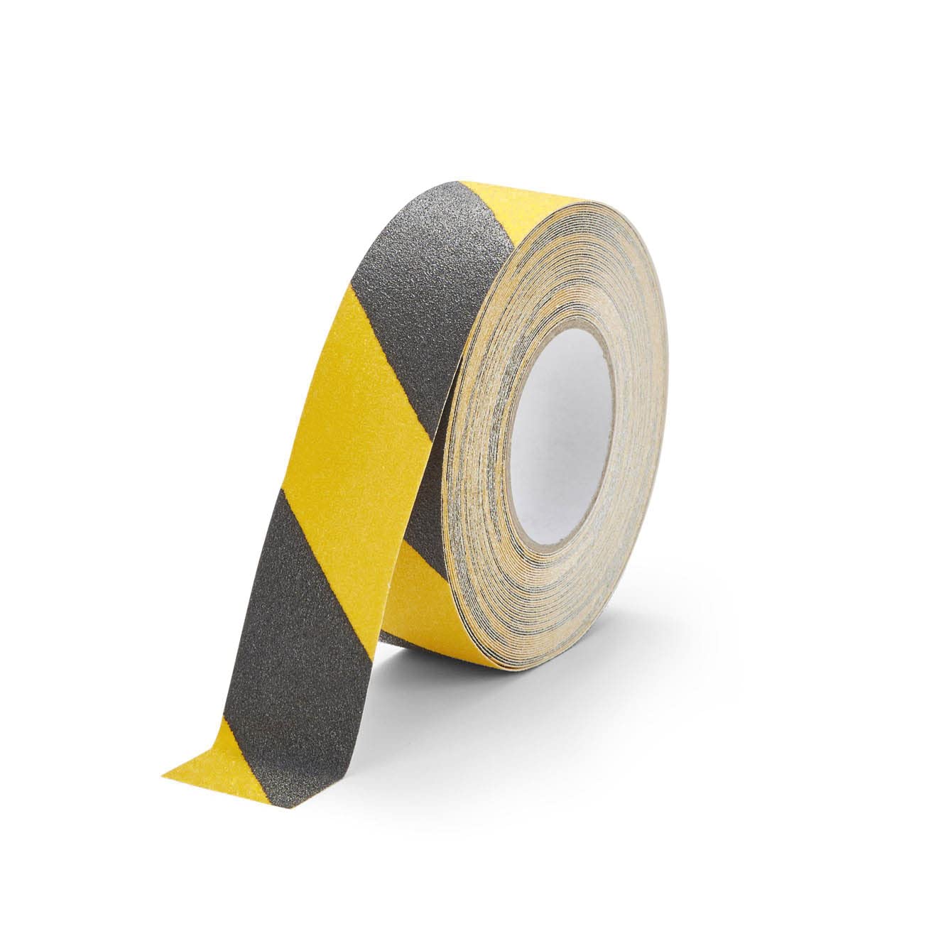 Durable DURALINE GRIP Non-Slip Floor Tape - Self-Adhesive Marking Tape with 50mm Thickness and 15 Metres in Length - Ideal for Stairs, Ramps, etc. - Yellow & Black