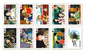 If you listen to it, there are lots of scenes playing cards