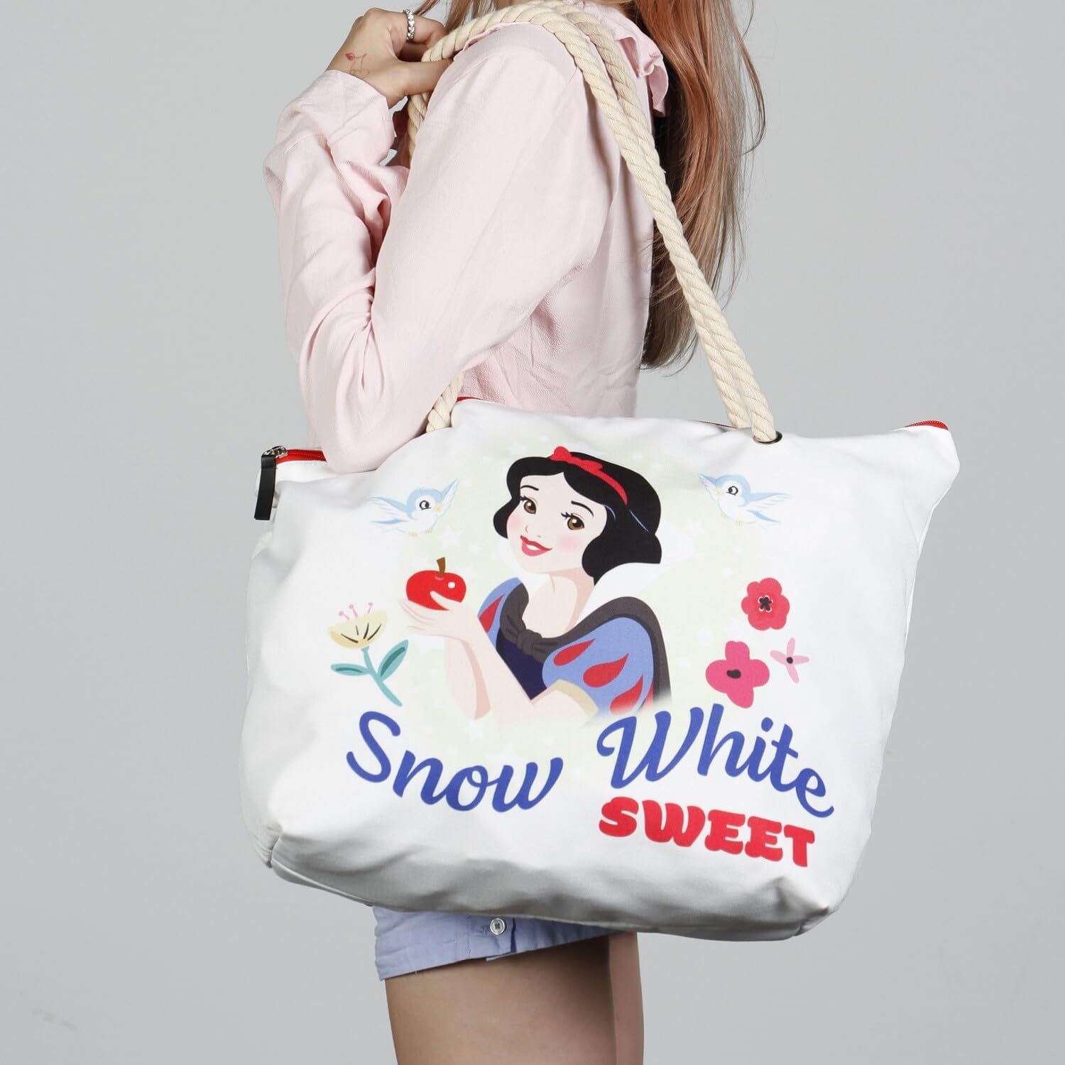 Disney Snow White Sweet-Soleil Beach Bag, White, 52 x 37 cm