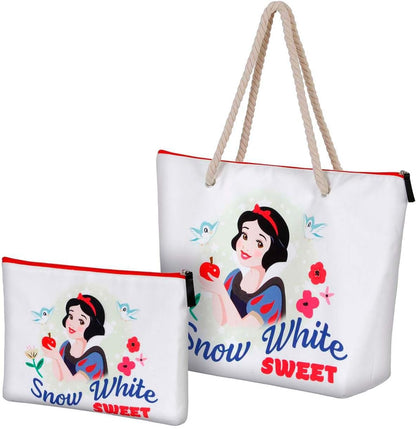 Disney Snow White Sweet-Soleil Beach Bag, White, 52 x 37 cm