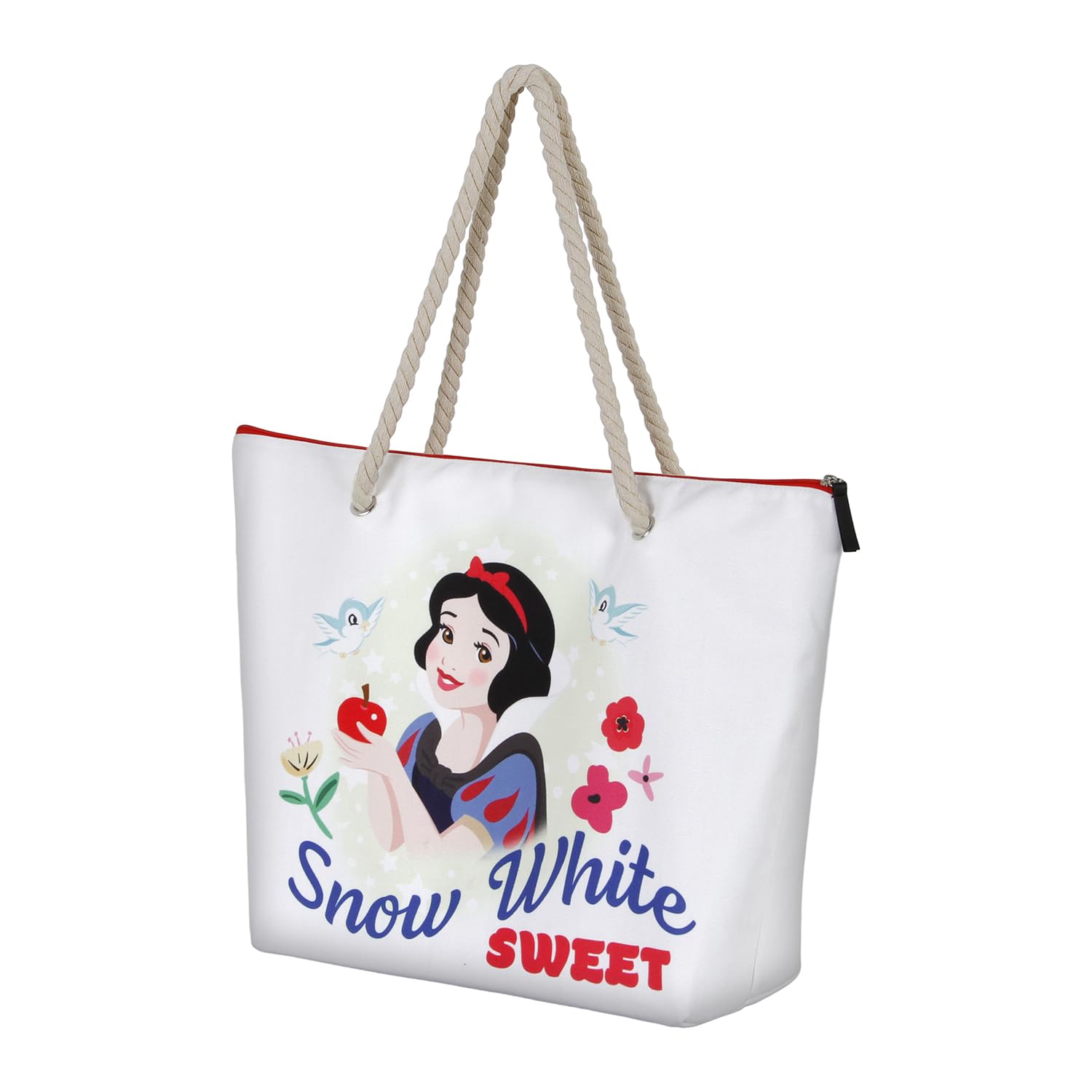Disney Snow White Sweet-Soleil Beach Bag, White, 52 x 37 cm