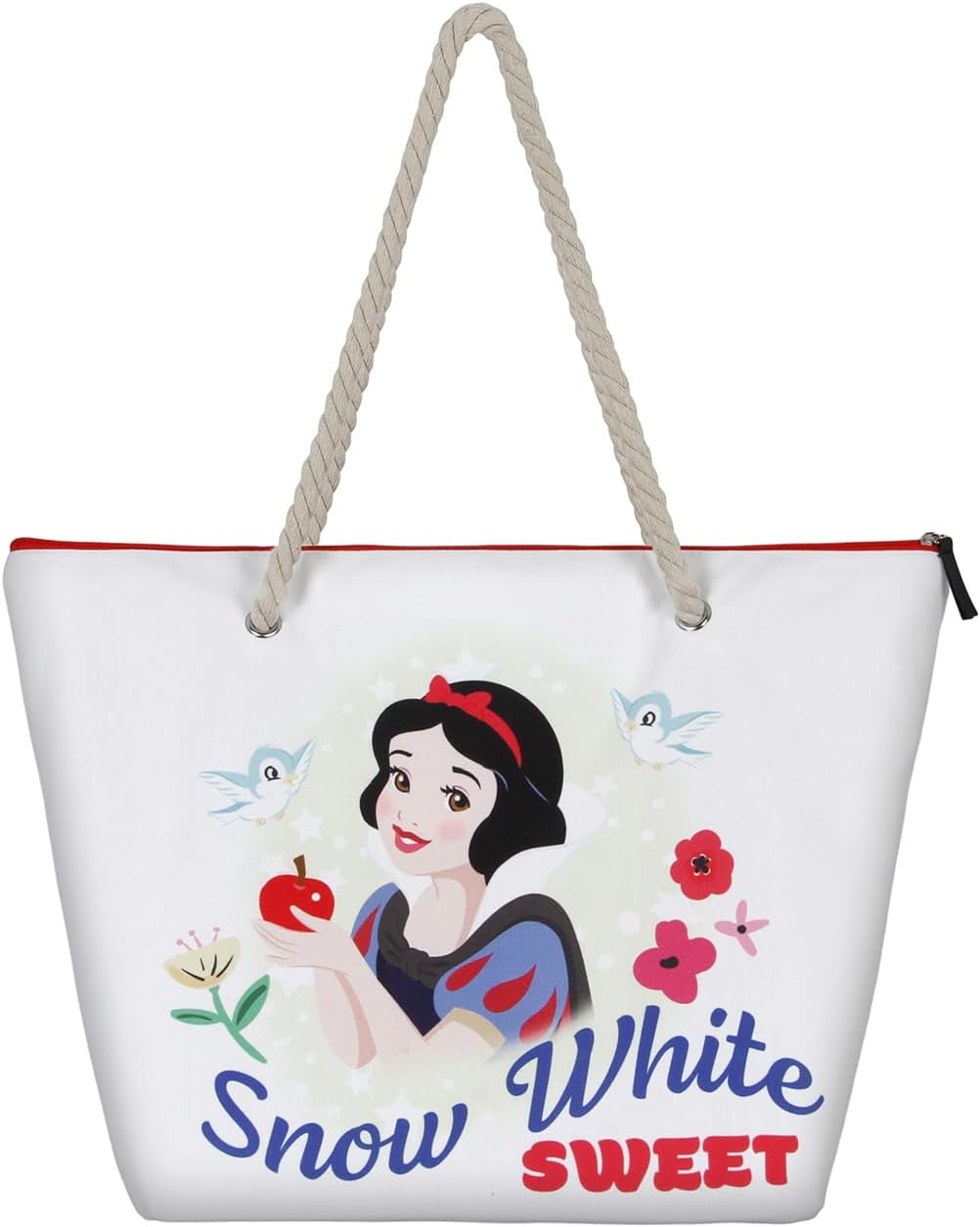 Disney Snow White Sweet-Soleil Beach Bag, White, 52 x 37 cm