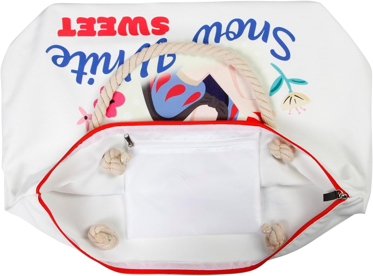 Disney Snow White Sweet-Soleil Beach Bag, White, 52 x 37 cm