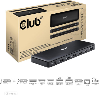 Club3D Thunderbolt4 12-in-1 Dockingstation retail