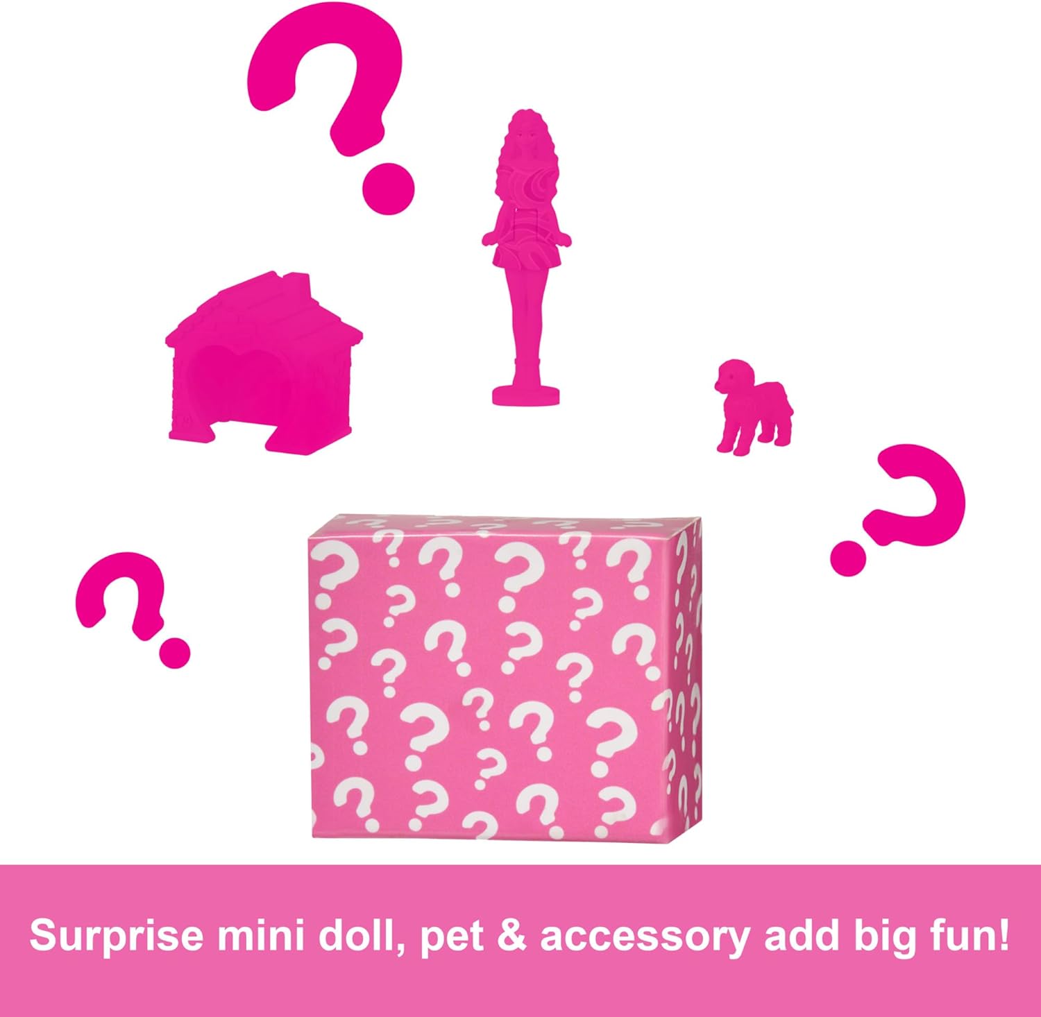 Barbie Mini Barbieland Casa de muñecas de dos pisos para mini figuras con muñeca pequeña afroamericana y accesorios sorpresa, juguete +4 años (HYF46)