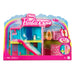 Barbie Mini Barbieland Casa de muñecas de dos pisos para mini figuras con muñeca pequeña afroamericana y accesorios sorpresa, juguete +4 años (HYF46)