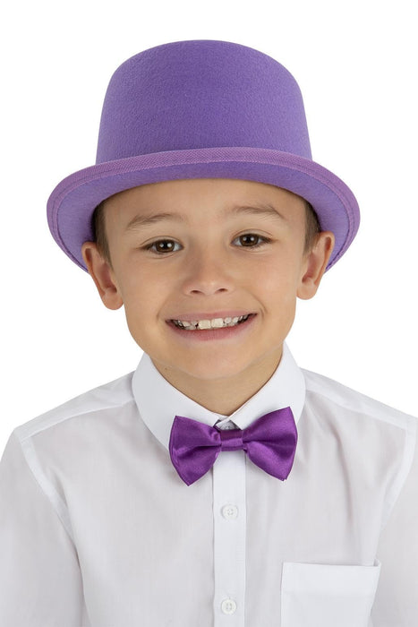 Smiffys Kids Purple Top Hat, Boys Fancy Dress, Child Dress Up Hats