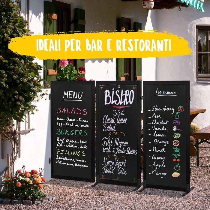 Securit Waterproof Glass & Chalkboard Markers - Pack of 4 Liquid Chalk Pens with 6mm Nib - Use on Blackboards, Glass, Metal, Plastic and More! (White