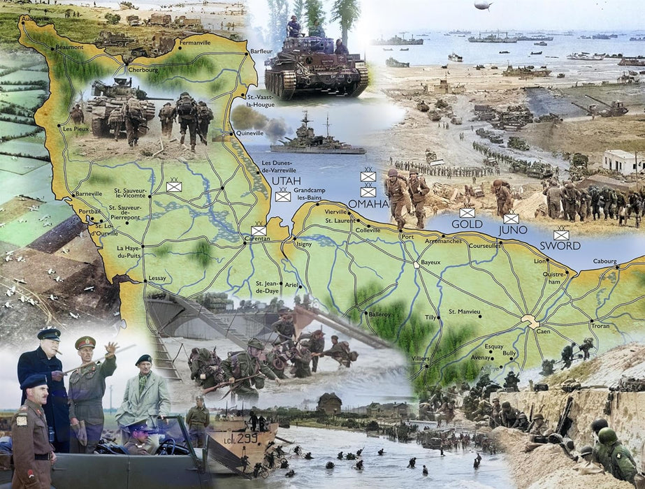 1000 Piece Jigsaw Puzzle Imperial War Museums D-Day Landing Operation Overlord Allied invasion of Normandy WW 2 For Adults Size 66X50cm