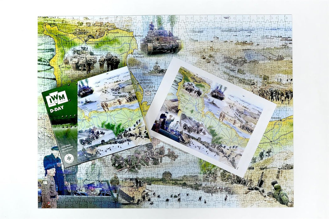 1000 Piece Jigsaw Puzzle Imperial War Museums D-Day Landing Operation Overlord Allied invasion of Normandy WW 2 For Adults Size 66X50cm