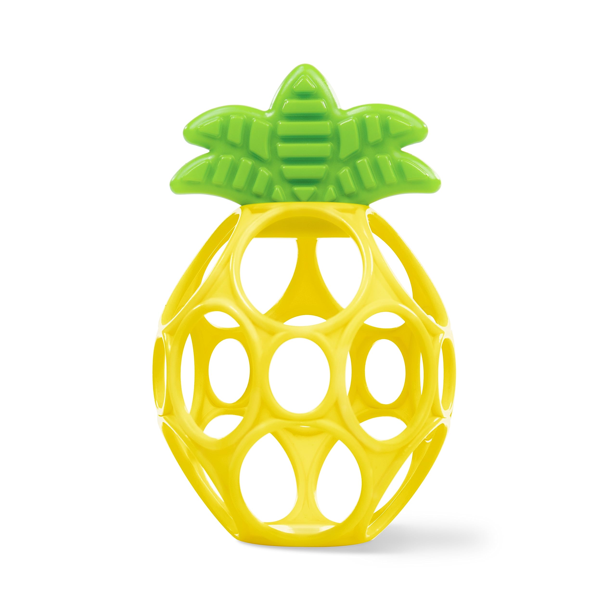 Bright Starts Oball Easy Grasp Ananas Beiring Spielzeug, Hold My Own Kollektion, BPA-frei, Unisex, Neugeborene und lter