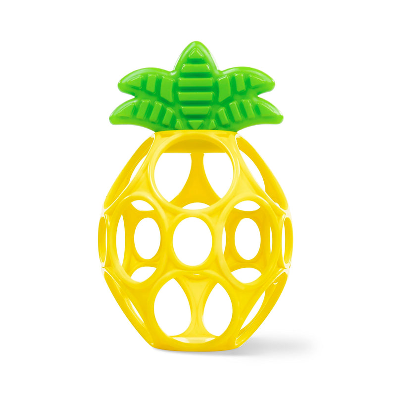 Bright Starts Oball Easy Grasp Ananas Beiring Spielzeug, Hold My Own Kollektion, BPA-frei, Unisex, Neugeborene und lter