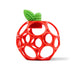 Bright Starts Oball Easy Grasp Red Apple Teether Toy, Hold My Own Collection, Unisex, Newborn and Up