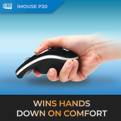 Adesso iMouse P20 Air Mouse Elite Rechargeable Desktop Mouse and Remote Presentation Programable Buttons