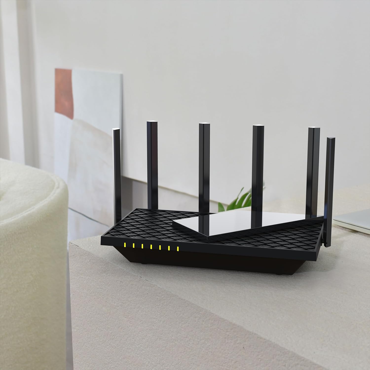 TP-Link AXE5400 Tri-Band Wi-Fi 6E Router, Wi-Fi Speed up to 5400 Mbps, 5x Gigabit Port, 1× USB 3.0 Port, 1.7 GHz Quad-Core CPU, with TP-Link OneMesh™and HomeShield, Compatible with Alexa(Archer AXE75