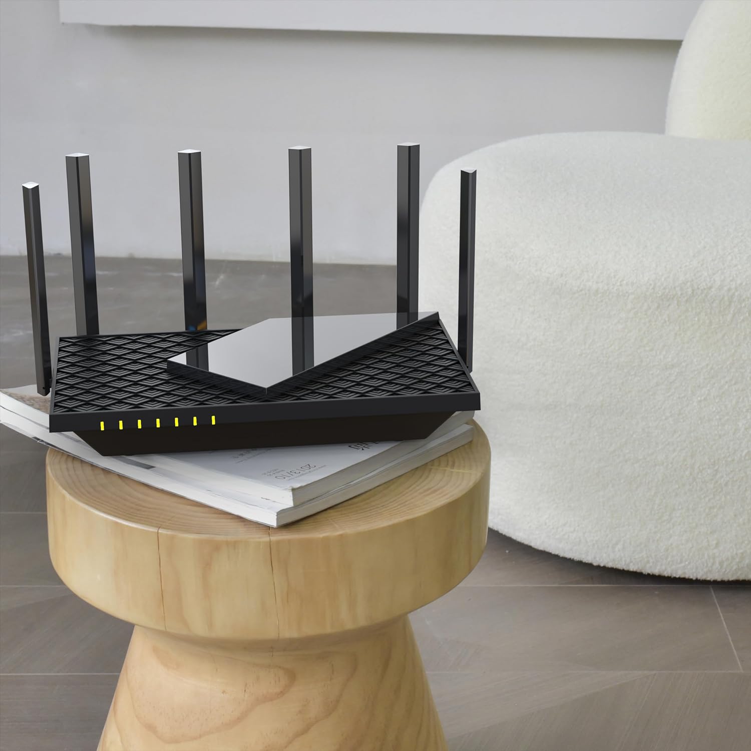 TP-Link AXE5400 Tri-Band Wi-Fi 6E Router, Wi-Fi Speed up to 5400 Mbps, 5x Gigabit Port, 1× USB 3.0 Port, 1.7 GHz Quad-Core CPU, with TP-Link OneMesh™and HomeShield, Compatible with Alexa(Archer AXE75