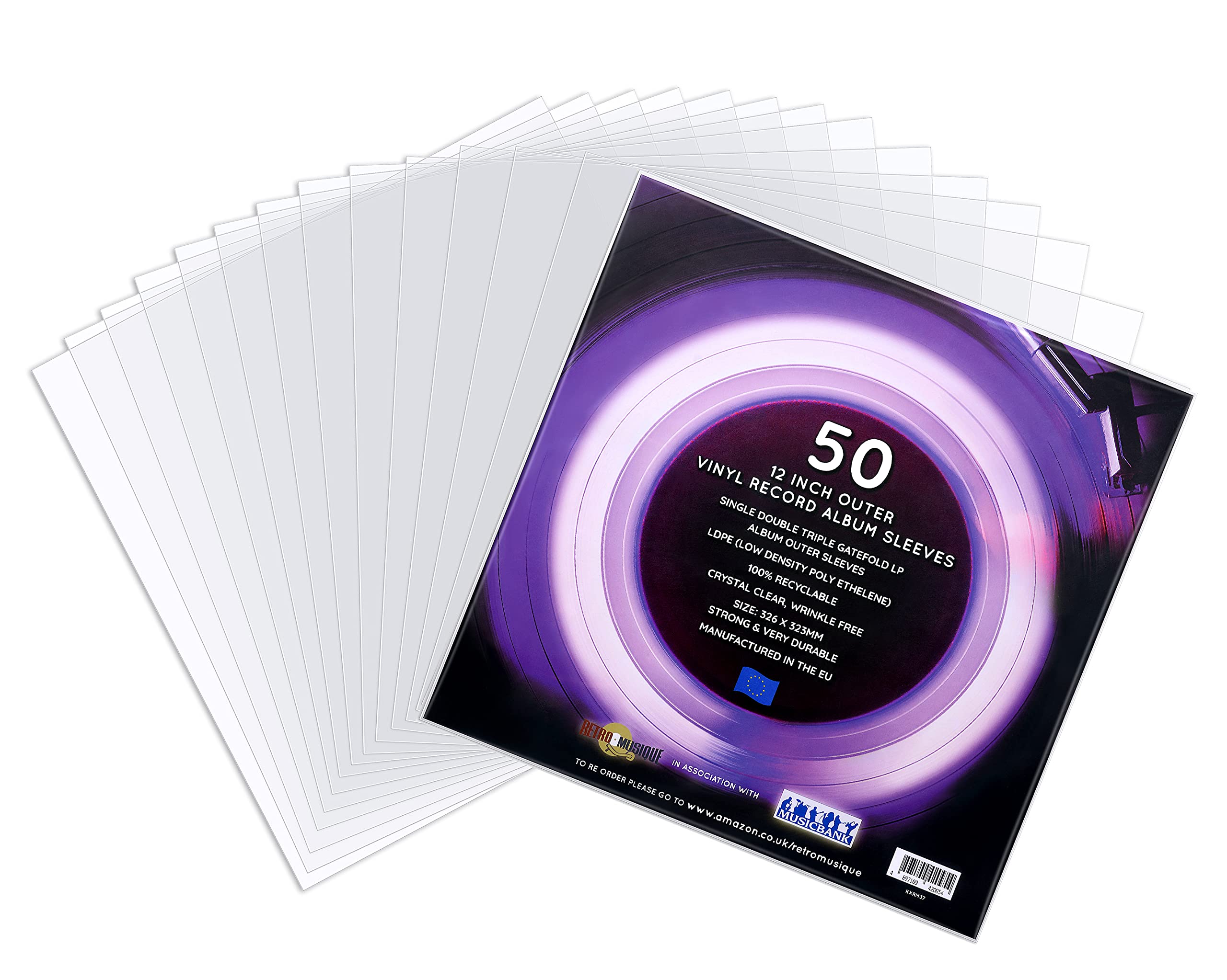 12pp Sleeves 50p