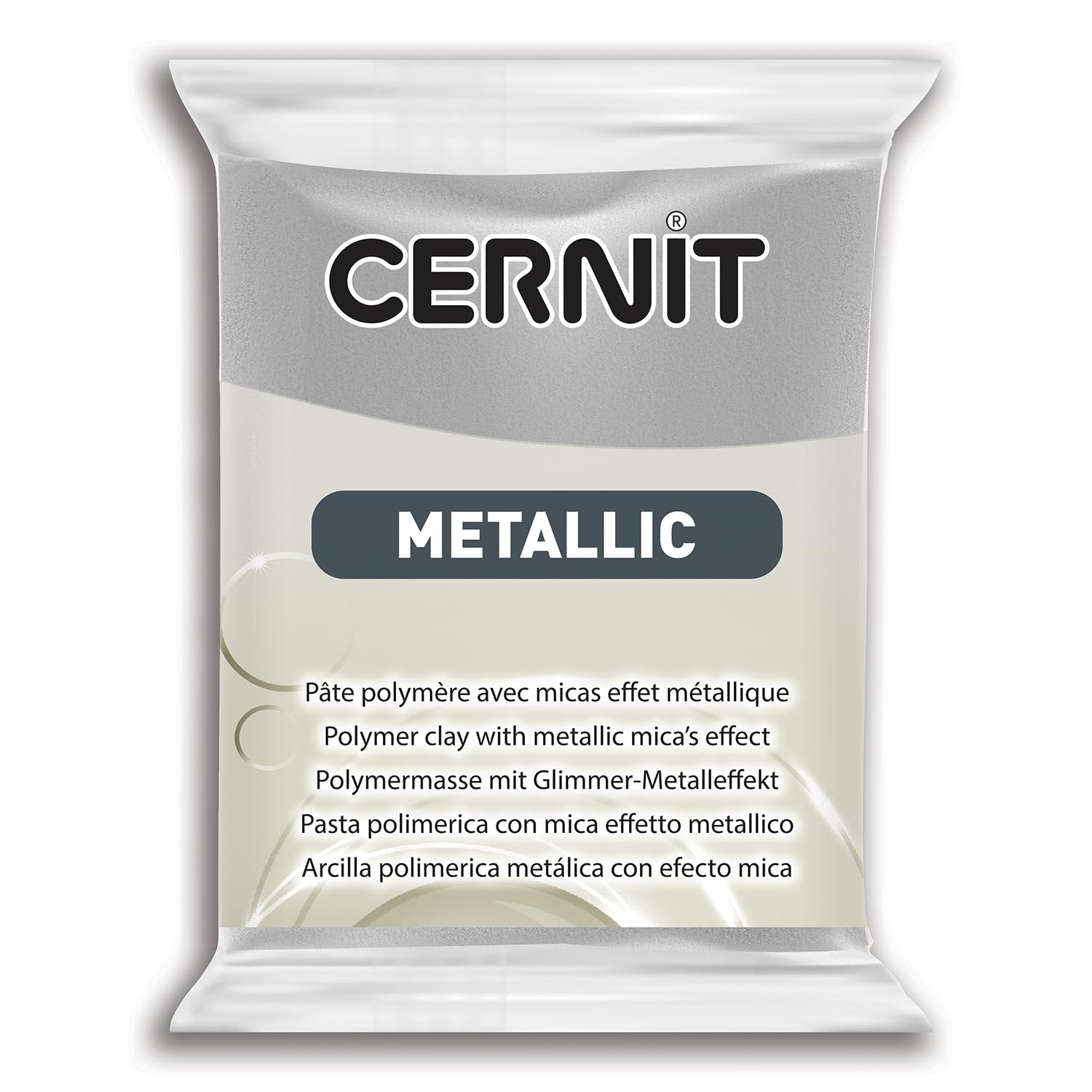CERNIT Metallic Polymer-Stange, 56 g, silberfarben